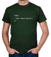 koszulka HELLO WORLD! PHP CODE prezent