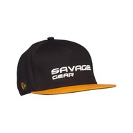 Czapka Wędkarska Savage Gear Flat Peak 3d Logo Cap One Size Black Ink