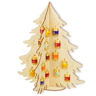Adventný kalendár 3D vianočný stromček s barelmi WEDEL 24 barelov s alkoholom