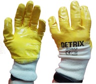 Ochranné rukavice Detrix odolné Nitrilové na oleje a MAZIVÁ 7