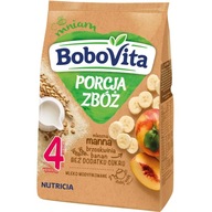 BoboVita Porcia obilnín Mliečna kaša Manna Broskyňa Banán Po 4 Msc 210g