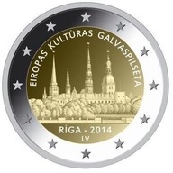 2 Euro 2014 - Łotwa (Europejska Stolica Kultury)