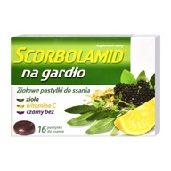 Scorbolamid na hrdlo, pastilky, 16 ks