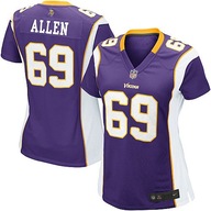 NIKE MINESSOTA VIKINGS ALLEN ON FIELD NFL SHIRT L