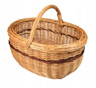 PĚKNÝ a PEVNÝ PROUTĚNÝ KOŠ NA NÁKUPY HOUBY