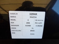 Mazda 6 and door rear. left lift kombi
