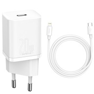 Ładowarka sieciowa Baseus USB-C 20W + kabel do iPhone Lightning fast charge