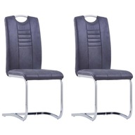 Konzolové stoličky 2 ks šedý umelý semiš