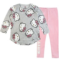 Dievčenské bavlnené pyžamo s dlhým rukávom Hello Kitty 110