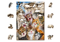 Drevené puzzle Mačiatka v Londýne 200 dielikov