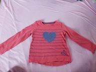 Mothercare bluzka z sercem cekiny 104