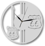 Zegar Ścienny Dekoracyjny Route 66 Gitara Rock 35 cm