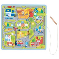 Goki Labirynt magnetyczny dla dzieci 3 lata Logiczny Miasto Montessori