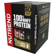 NUTREND 100% Whey Protein Pack BIAŁKO ZESTAW NA PREZENT Z SHAKEREM 2x1000g