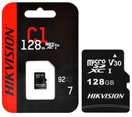 Karta pamięci microSD Hikvision 128Gb do kamer IP 92Mb/s bez adaptera