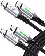 2x KABEL USB C - USB C SZYBKIE ŁADOWANIE INIU 100W DI-D5CC 2M