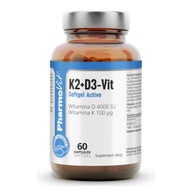 Pharmovit Vitamín K2 D3 Softgel Active 60 k