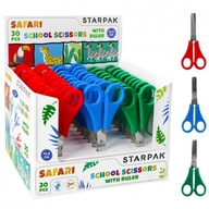 Školské nožnice kovové 13cm SAFARI STARPAK–30 ks