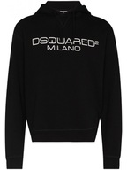 DSQUARED2 Milano markowa włoska bluza z kapturem BLACK roz. L