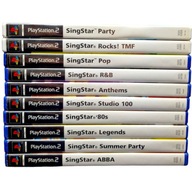 Super Kolekcja 10 gier Singstar PlayStation ps2 ogromny Zestaw karaoke