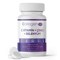 Kolagén Collagen Life 5 druhov kolagénu Vitamín C Zinok Selén 90 Tablety