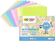 HAPPY COLOR Blok WYCINANKA Kolorowy A4 PASTEL 10 K