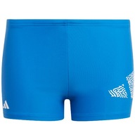 Spodenki kąpielowe dla dzieci adidas 3 Bar Logo niebieskie IA5406 140cm