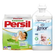Proszek Persil Sensitive 16 prań Lenor Sensitiv do płukania 1,7l dla dzieci