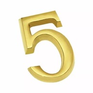 Číslica "5" samolepiaca z 50mm zlatá 0ABBC5Z0050.94000F