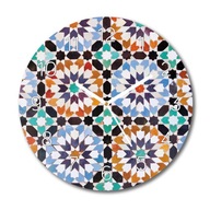 Maroko mozaika s obrázkom sklenené hodiny fi 30