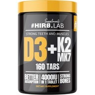 Suplement diety Hiro.Lab Witamina D3 4000IU + K2 MK7 tabletki 160 szt.