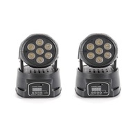 2*Przenośna głowa ruchoma LED SPOT RGBW DMX512