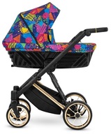 wózek z dużą gondolą dla dziecka Ivento Premium Kunert kolorowy 05