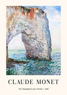 Plakat 70x50 Claude Monet klif malowany skała morze sztuka BOHO 30 WZORÓW