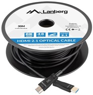 Kabel 30m HDMI Lanberg v2.1 Premium optical 8K UHD