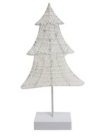 Vianočný stromček biely plastový LED Vianoce