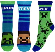 ponožky ponožky MINECRAFT ponožky chlapčenské 3-pack 31/34