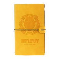 Harry Potter - Kožený cestovný zápisník Hufflepuff 12x19,6 cm (Žltý)