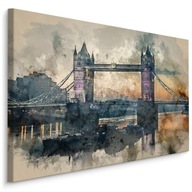 Nástenný obraz TOWER BRIDGE Londýn Akvarel 120x80