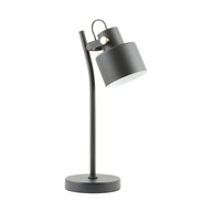 Czarna metalowa lampa biurkowa DRACO A2038-SBK Zuma Line