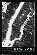 New York Mapa mesta - plagát