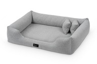 Exclusive Bed ortopedický pelech pre psa Bruno - Aura odtiene šedej 110 cm x 90 cm