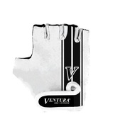 Rękawiczki rowerowe Ventura M biało-czarne