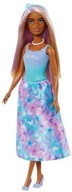 Barbie Księżniczka Lalka Niebiesko-fioletowy strój