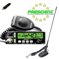 ZESTAW CB PRESIDDENT BARRY II + ANTENA MAGNES 44CM