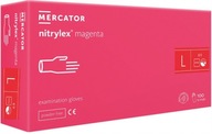 Rukavice Mercator Medical Nitrilové rukavice 100 ks Nitrilové rukavice Magenta 50 párov