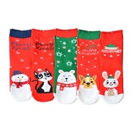 Detské vianočné ponožky Santa Claus 5 párov 24-27
