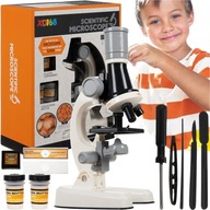 Mikroskop edukacyjny 1200x z akcesoriami