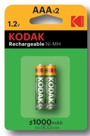 Baterie akumulatorki Kodak AAA R03 1000mAh 1.2V