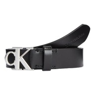 CALVIN KLEIN DAMSKI PASEK DO SPODNI ROUND MONO PLAQUE LTHR BELT CZARNY r.75